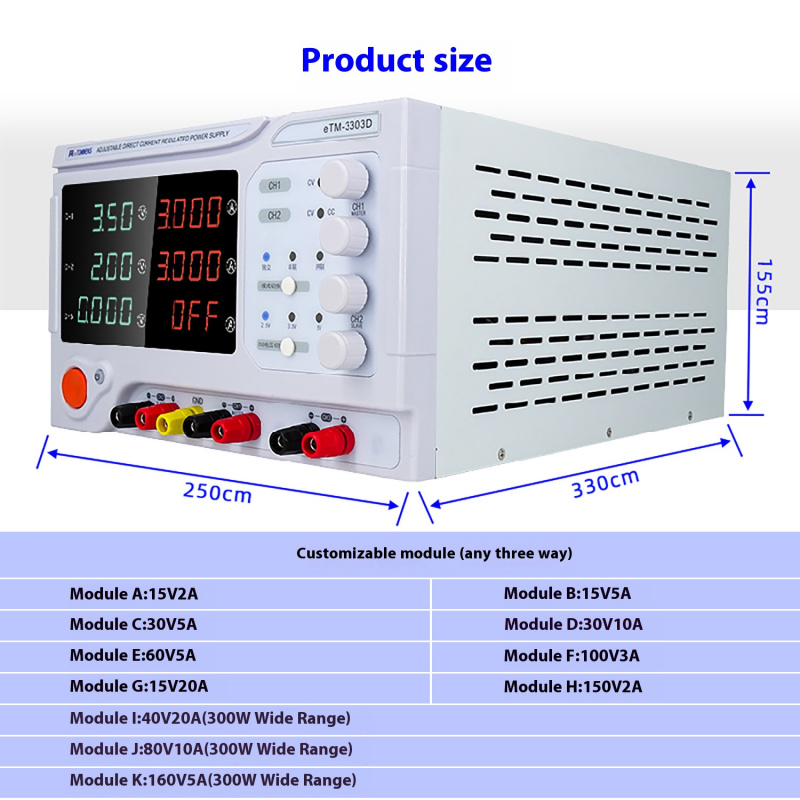 Desktop Linear Power Supply 4- - Dual Channel Linear Power Supply 30V 5A recension och pris